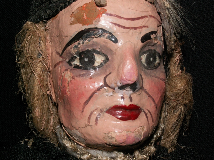 Volto prima del restauro